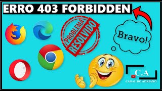 COMO RESOLVER O ERRO 403 FORBIDDEN