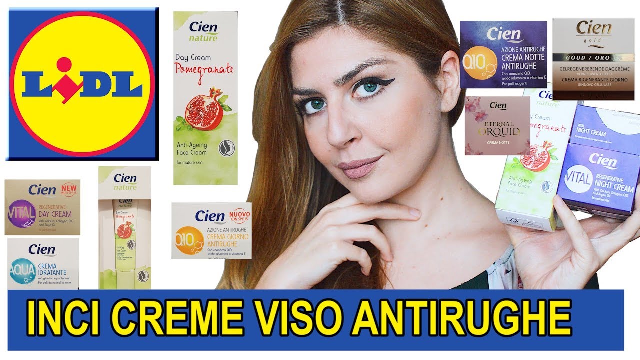 CREME VISO antirughe LIDL con Buon INCI | sono davvero buone Recensione cosmetici antirughe CIEN