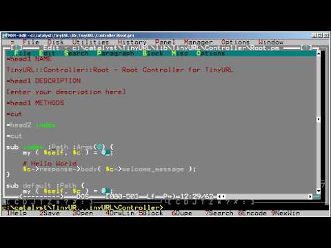 Introduction to Catalyst, the Perl MVC web framework - Part 1