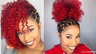 Two Holiday Styles|using ORS Curls Unleashed|Braid out/three strand twist