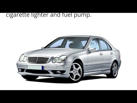 Mercedes 203 C-class(2000-2007) Fuse box and relay location