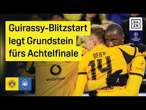 Guirassy & Beier treffsicher: Borussia Dortmund - Atalanta | Playoffs | UEFA Champions League | DAZN