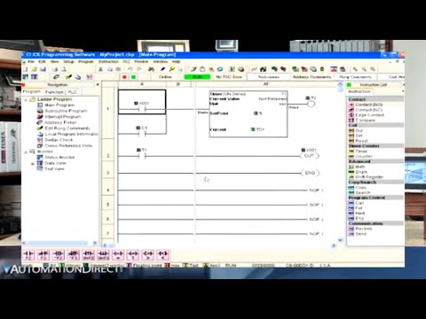 CLICK PLC - How to Test a Project Using Data View (Part 9) from AutomationDirect