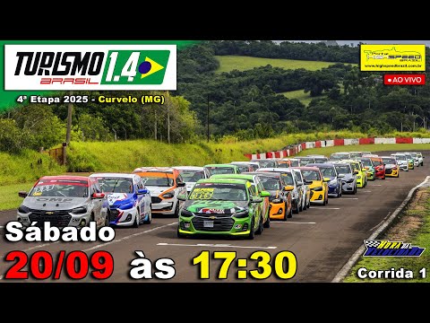 🔴 TURISMO 1.4 BR | Corrida 1 | 4ª Etapa 2025 | Curvelo (MG) | Ao Vivo