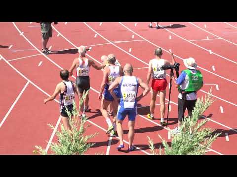 Men 60　100m Final　Lyon2015　Masters Athletics Championships