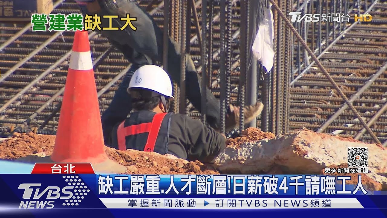 缺工嚴重!日薪4千元起跳請嘸人、房價更難降