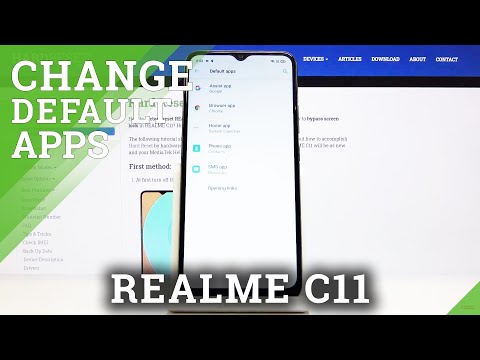How to Set Up Default Browser in REALME C11 - List of Default Apps