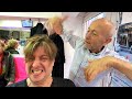 SHOULD I TELL MY BARBER IT HURTS Pink Barber Violent Head Massage RESET Unintentional ASMR