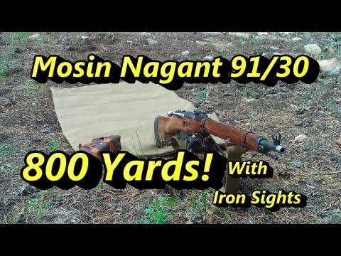 Mosin Nagant 91/30 800 Yards Iron Sights!