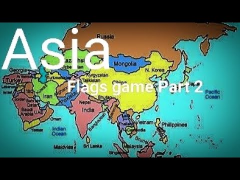 Flags Game: Asia all flags Part 2