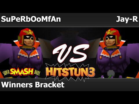 Hitstun 3 Smash 64 - SuPeRbOoMfAn (C Falcon) vs Jay-R (C Falcon) - Winners Bracket