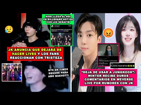 😮 JK REACTS TO FAN WHO KISSED HIM/BTS RUMOR TIMES SQUARE ON NEW YEAR'S/JHOPE BILLBOARD HOT100 #50