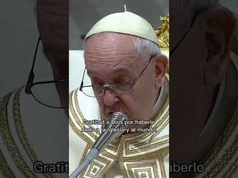 Papa Francisco habla por primera vez de Benedicto XVI tras su deceso (31.12.2022) #benedictoxvi