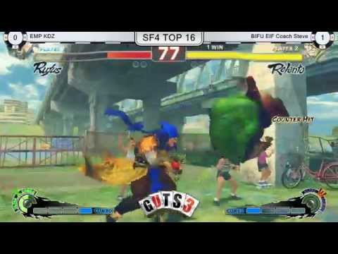 GUTS3 USF4 TOP 16 EMP KDZ Vs BIFU Coach Steve