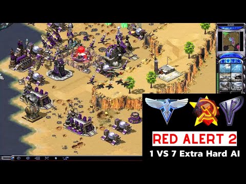 Red Alert 2 1 vs 7 Brutal AI: Two against the world Map