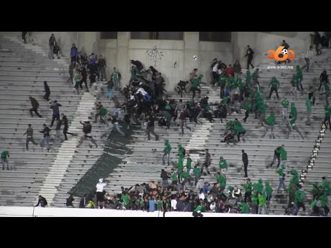Le360.ma • شغب و أحداث دامية بعد مباراة الرجاء والحسيمة