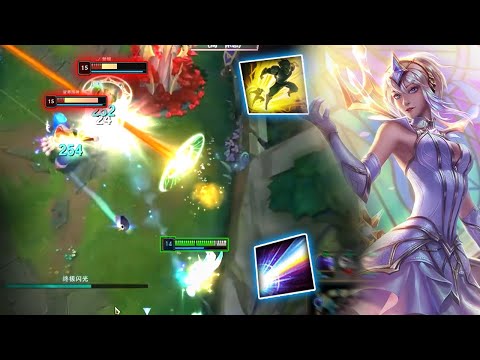 Rank 1 Lux : Amazing 1v2 Counter Gank - Engsub