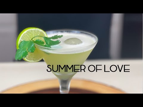 SUMMER OF LOVE || Easy Gin Cocktail that is a perfect summer cocktail recipe