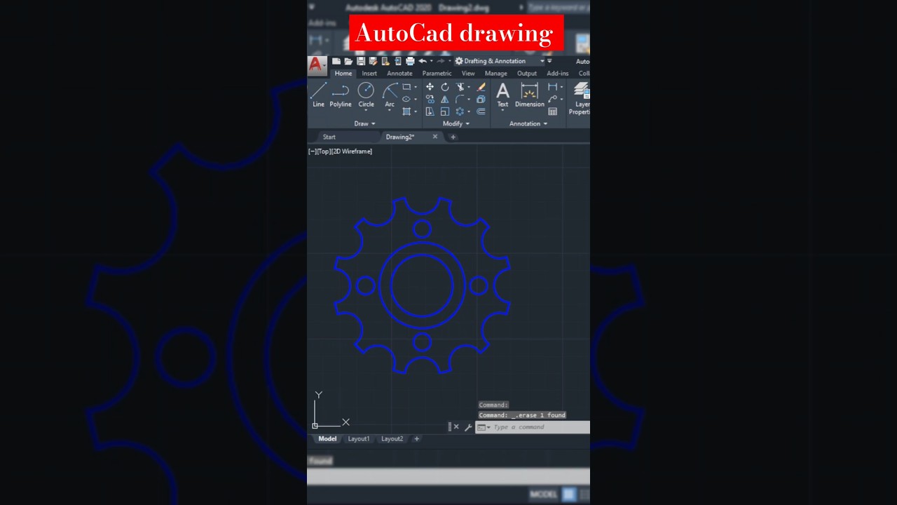 AutoCad Drawing Mechanical | Autocad 2d tutorial for beginners | Drawing | #CAD by Ankit | #autocad