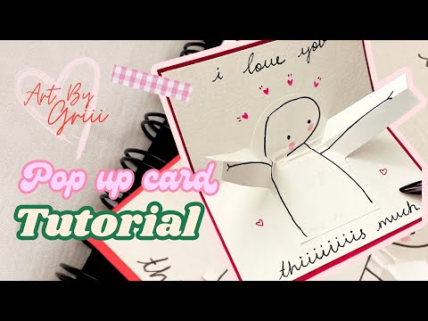 Aesthetic Pop Up Card Tutorial | handmade card🖇️🫶💞