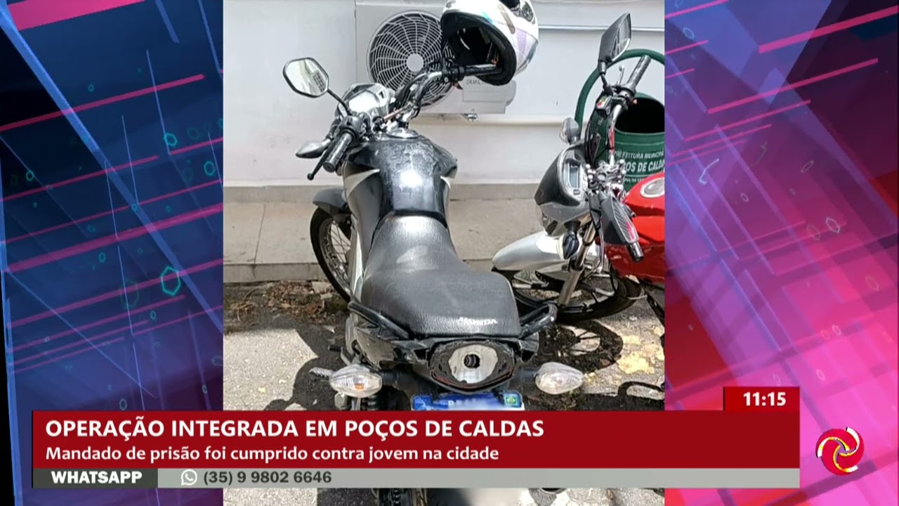 Ação conjunta prende jovem com várias passagens em Poços de Caldas