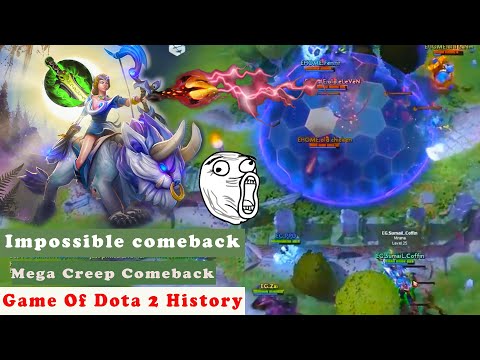 EG vs Ehome The Impossible Comeback In Dota 2 history • Mega-creep comeback TI6