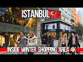 Istanbul Winter 4K Walk 2026 Nisantasi Sisli High End Shops Boutiques Turkish Food Markets
