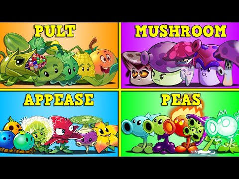 Random 15 Team Plants vs All Team Zombies - Who Will Win? - PvZ 2 Team Plant Battlez