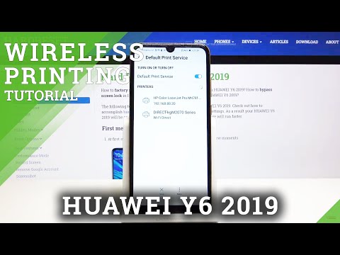How to Wirelessly Print via Huawei Y6 2019 - Connect Printer with Smartphone