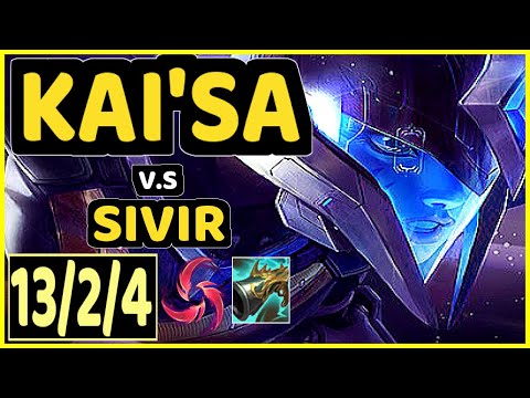 VERFIX (KAI'SA) vs SIVIR - QUADRAKILL 13/2/4 KDA BOTTOM ADC GAMEPLAY - BR Ranked DIAMOND