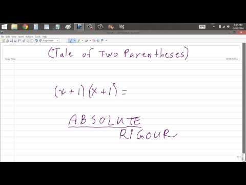 Tale of Two Parentheses