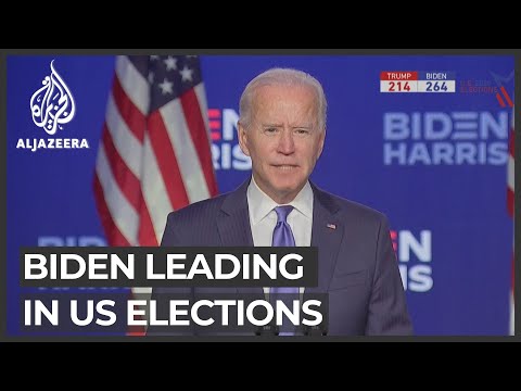 Biden predicts victory as he leads over Trump