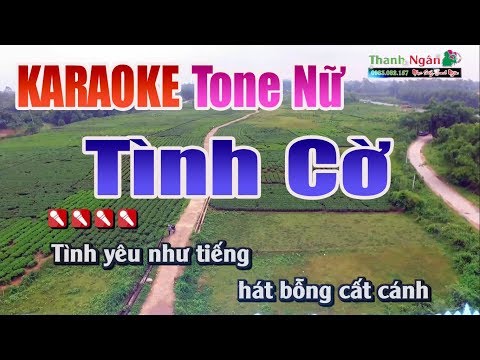 Tình Cờ Karaoke | Tone Nữ - Nhạc Sống Thanh Ngân