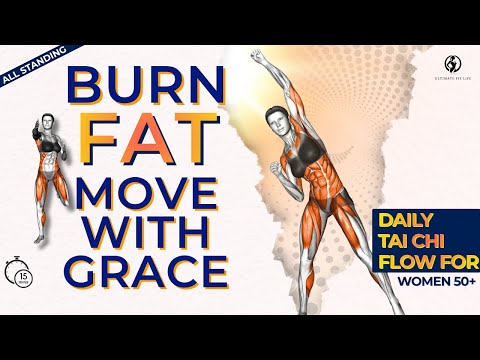 15-Min Daily Tai Chi Fat-Burn Flow | Standing Workout for Women 50+