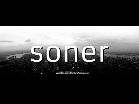 How to pronounce soner in German