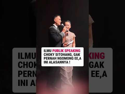 Ilmu publik speaking Choky Sitohang