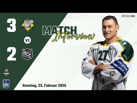 Was sagt Eric Faille zum 3:2 Sieg gegen La Chaux-de-Fonds / EHCO - HCC 23.02.2025  🌲🌲🌲