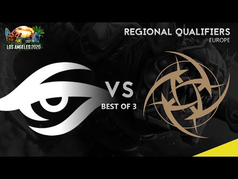 Team Secret vs Ninjas in Pyjamas Game 1 (BO3) ESL One Los Angeles 2020 EU Closed Qualifier
