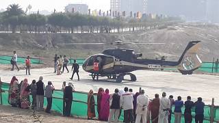 preview picture of video 'Sangam visit via helicopter from DPS Omexa side'
