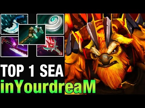 TOP 1 MMR SEA - inYourdreaM 8500 MMR Plays Earthshaker  -Dota 2