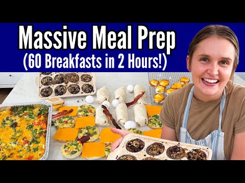 Quick & EASY BREAKFAST Meal Prep | Grab & GO Recipes | 60 Tasty Meals for Under $2 | Julia Pacheco