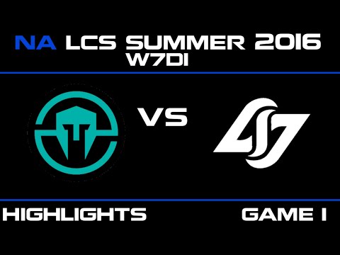 IMT vs CLG Game 1 highlights W7D1 NA LCS 2016 Immortals vs Counter Logic Gaming   CLG vs IMT   LCS L
