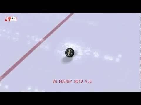 NHL 2K10: "realistic puck deflection after diving poke check" 1080p