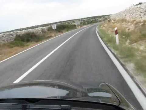 on the road from pag to split