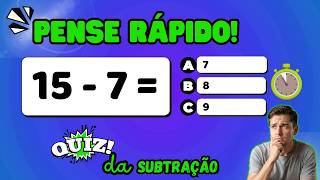 Quiz da Subtração: Você Consegue Subtrair Mais Rápido que uma Calculadora?
