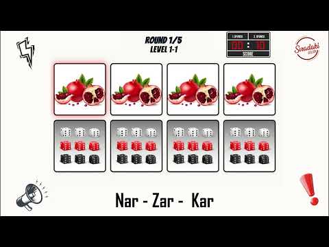Say The Word On Beat | 2-Player Challenge 🎵 | Level 1 | Pomegranate - Dice - Snow | Rhythm Game (...