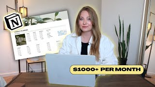 How To Make & Sell Notion Templates (Make $1000+ MONTH!)