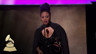 Lalah Hathaway Wins for Best Traditional R&B Performance | Acceptance Speech | 59th GRAMMYs