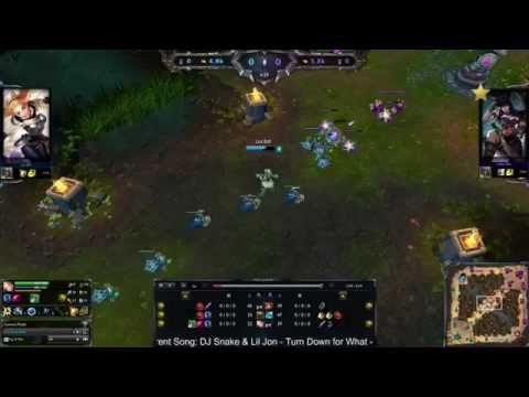 BOT Tournament - Final - Game 1  - Lux vs Caitlyn