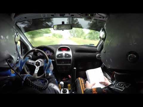 41 Rajd Kormoran 2017 os 7 Baranowo Łukasz Kowalczyk / Michał Marczewski Peugeot 206 RC